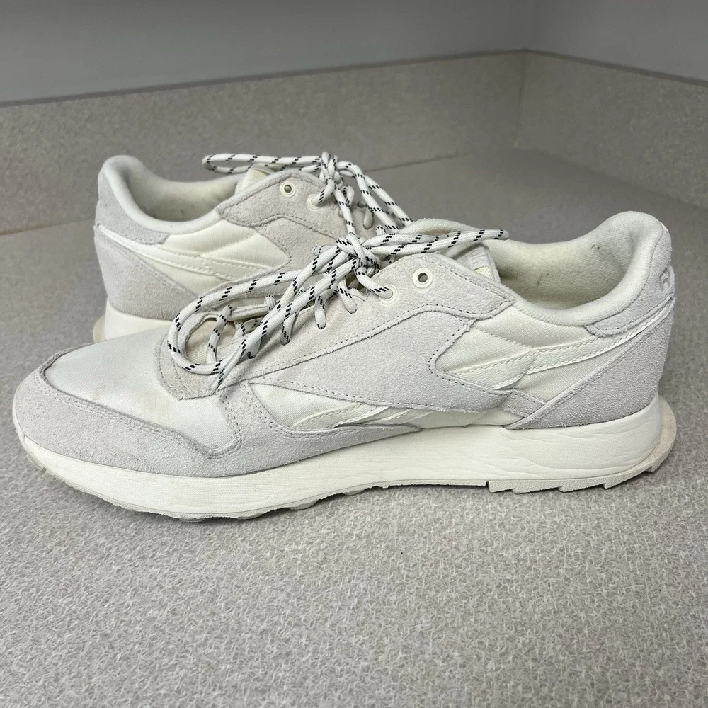 Reebok Men's Classic Leather Cordura White/cream Sneakers Size 11 EUC‎